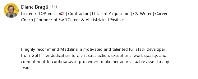 Diana, Recruiter, Linkedin